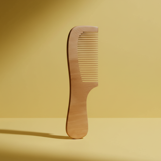 Hair Oil Applicator Comb Bottle with Natural Wooden Comb