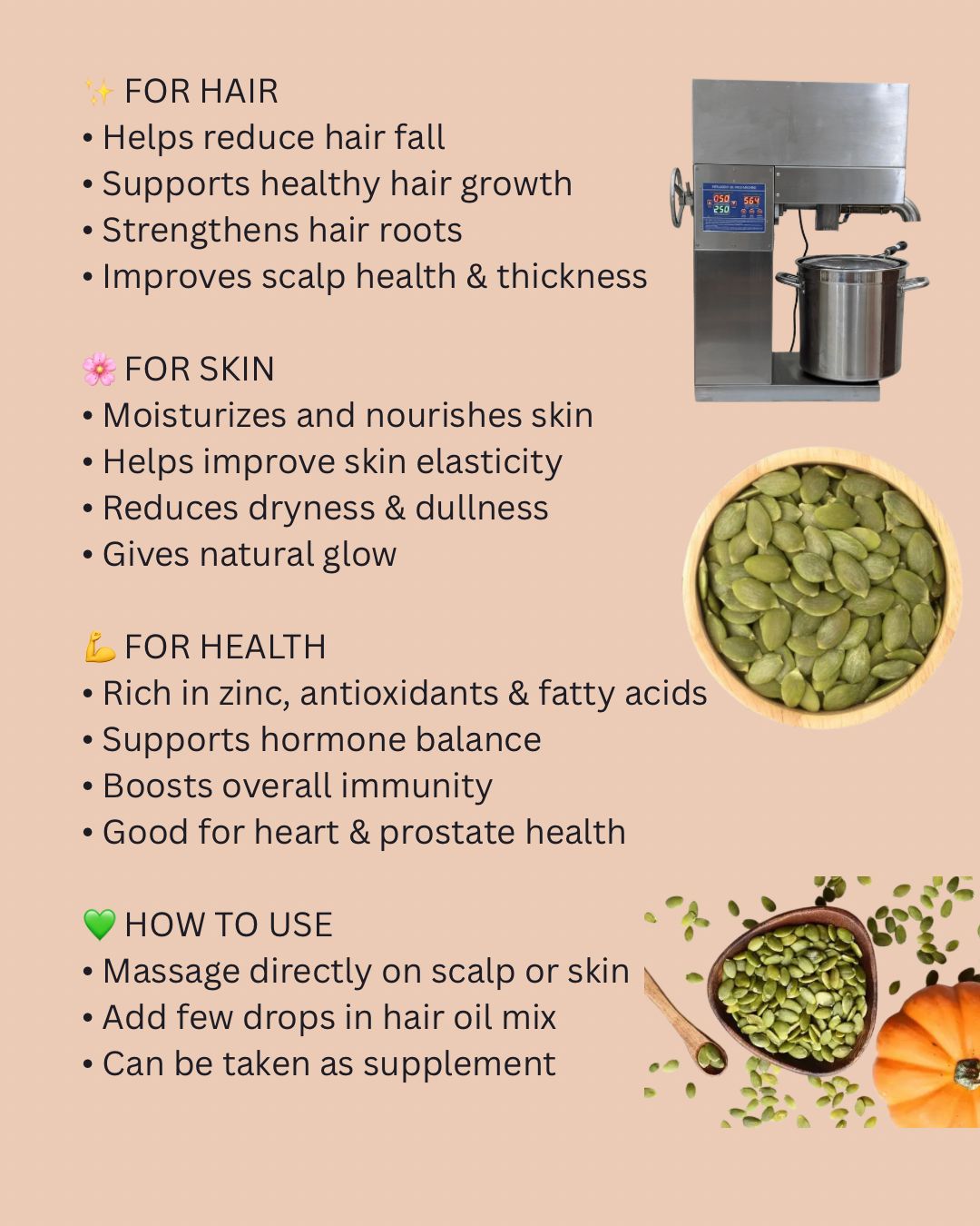 Pumpkin Seed Oil – Density Boost Hair Elixir