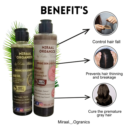 Hair Growth Bundle-Herbal Oil+Shampoo Combo