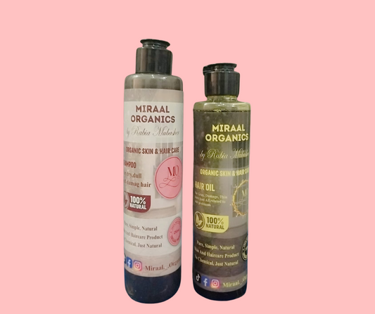 Hair Growth Bundle-Herbal Oil+Shampoo Combo