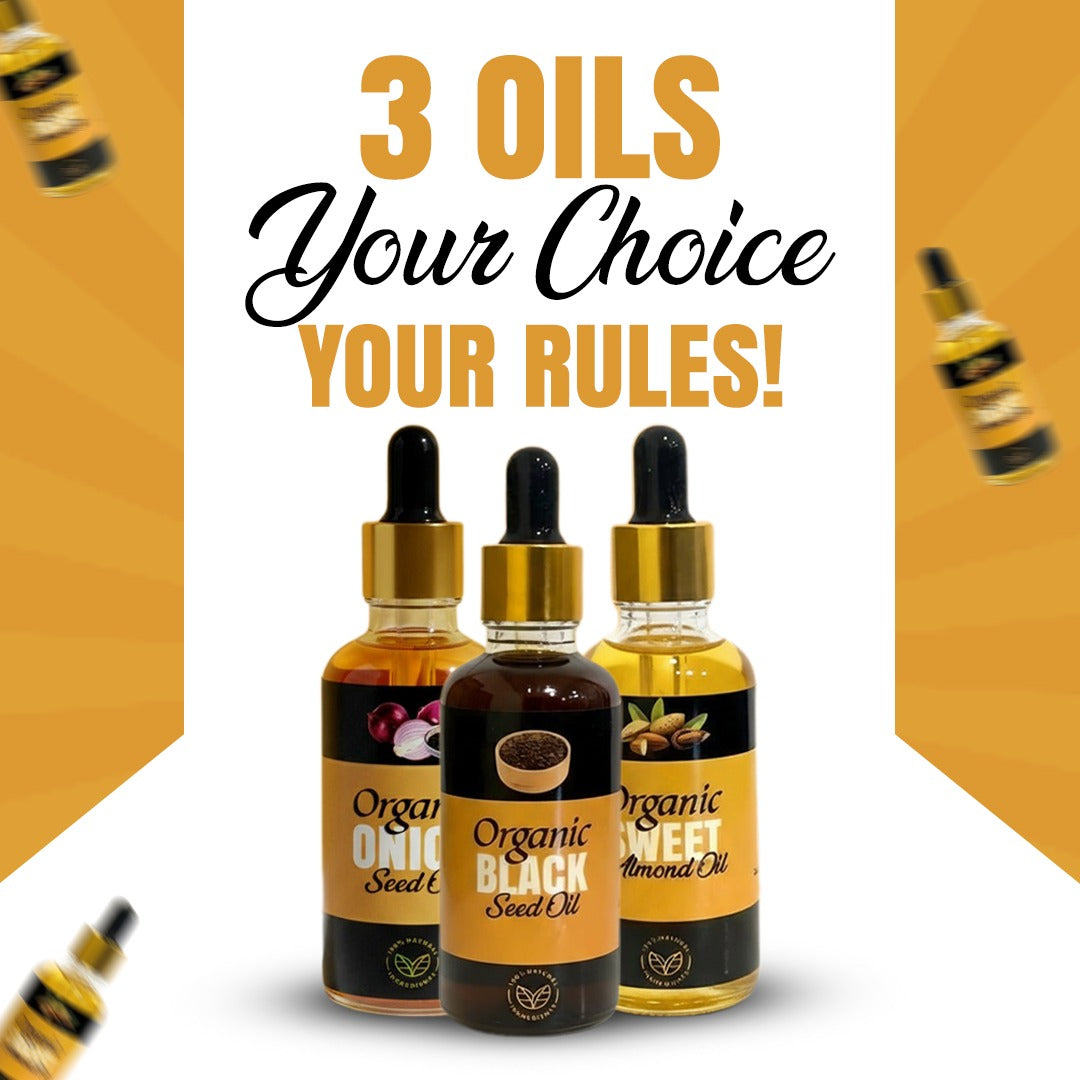Pick Any 3 Hair Oils – Create Your Custom Combo 🌿