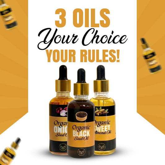 Pick Any 3 Hair Oils – Create Your Custom Combo 🌿