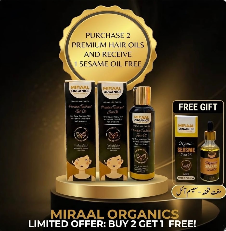 Premium Treatment Hair Oil Bundle (2 Bottles) + FREE Hair Oil 🎁 | Double Care, Double
