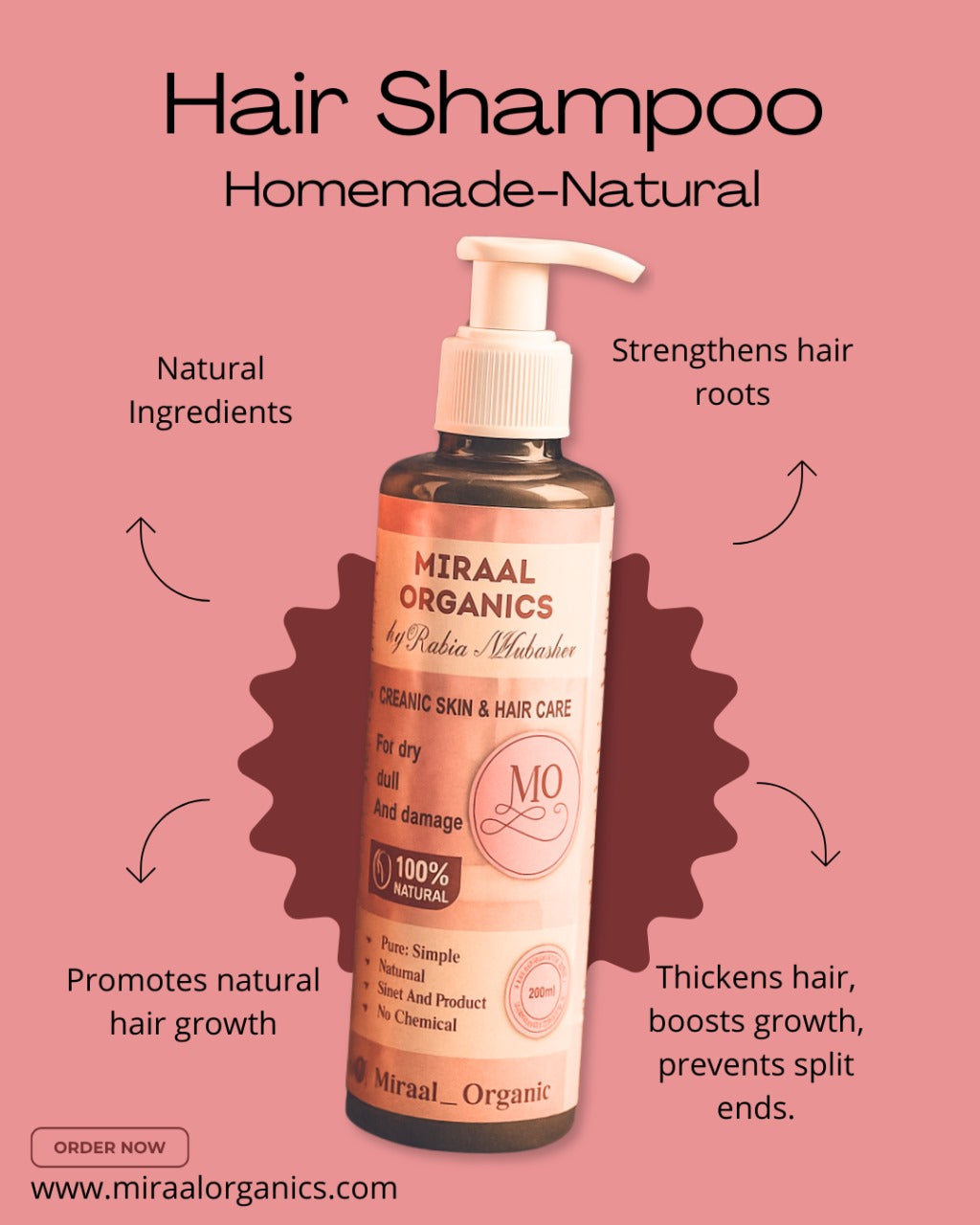 Miraal organics Herbal shampoo