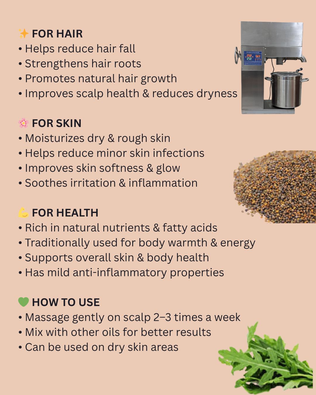 Taramira Seed Oil – Traditional Growth Elixir