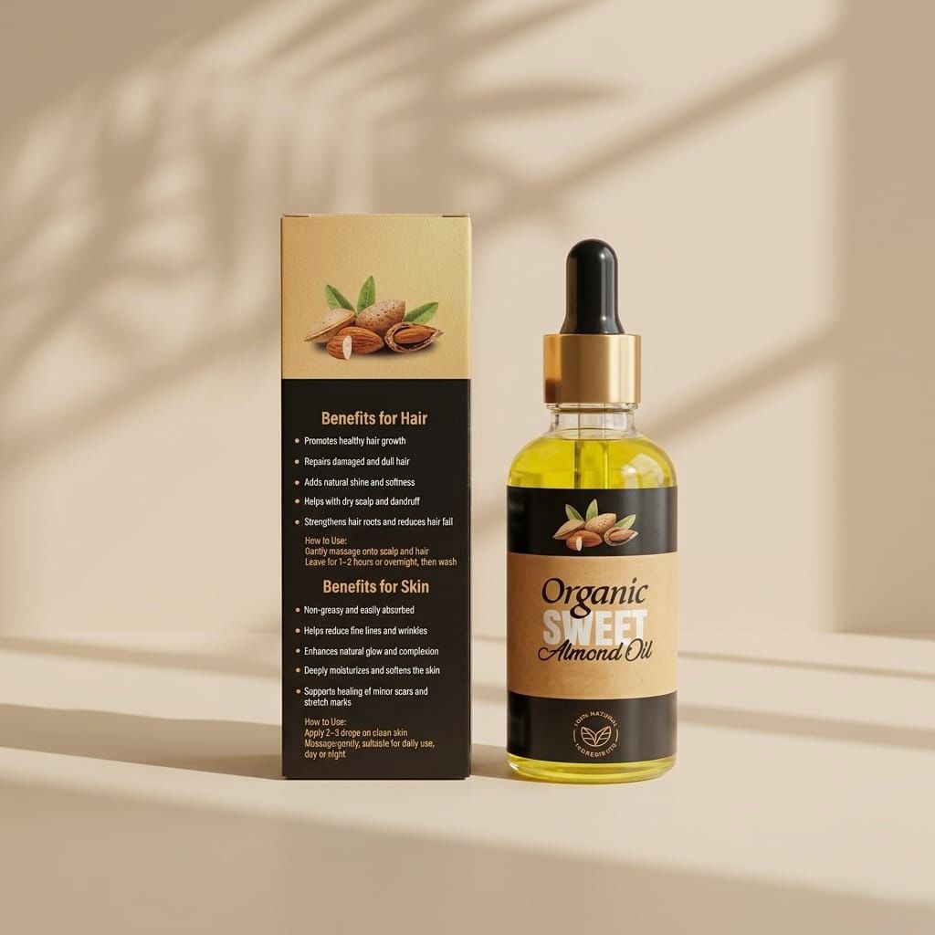 Almond Oil – Pure & Nourishing Hair Care