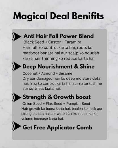 Magical Deal- Free Comb & Oil Applicator