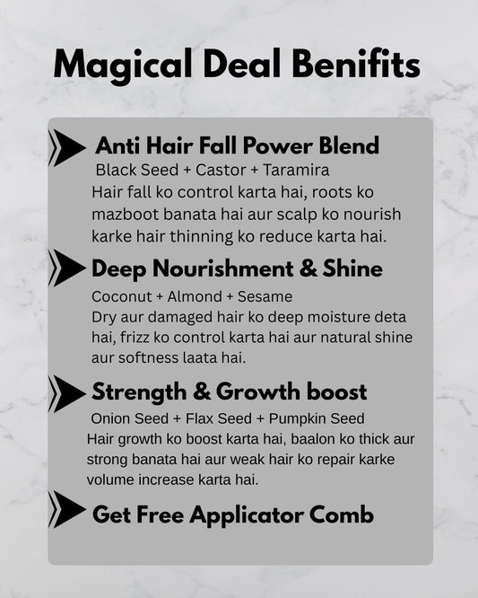 Magical Deal- Free Comb & Oil Applicator