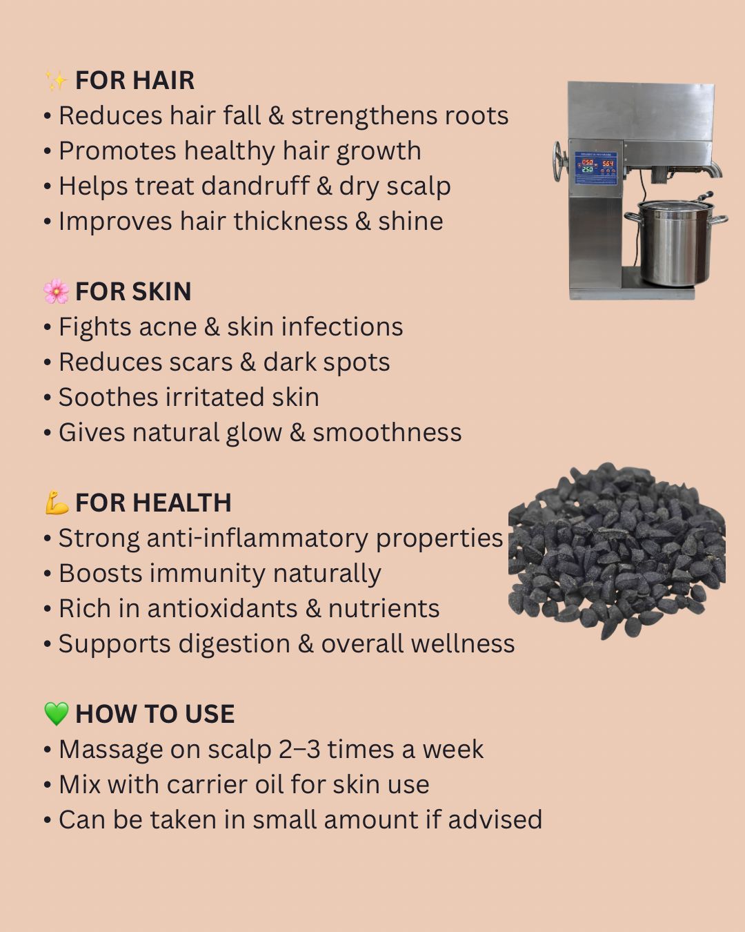 Black Seed Oil – Revitalizing Sunnah Hair Elixir