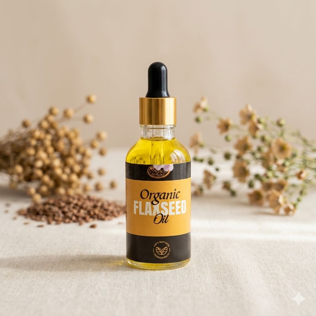 Flaxseed Oil – Omega-Rich Hair Strengthening Oil