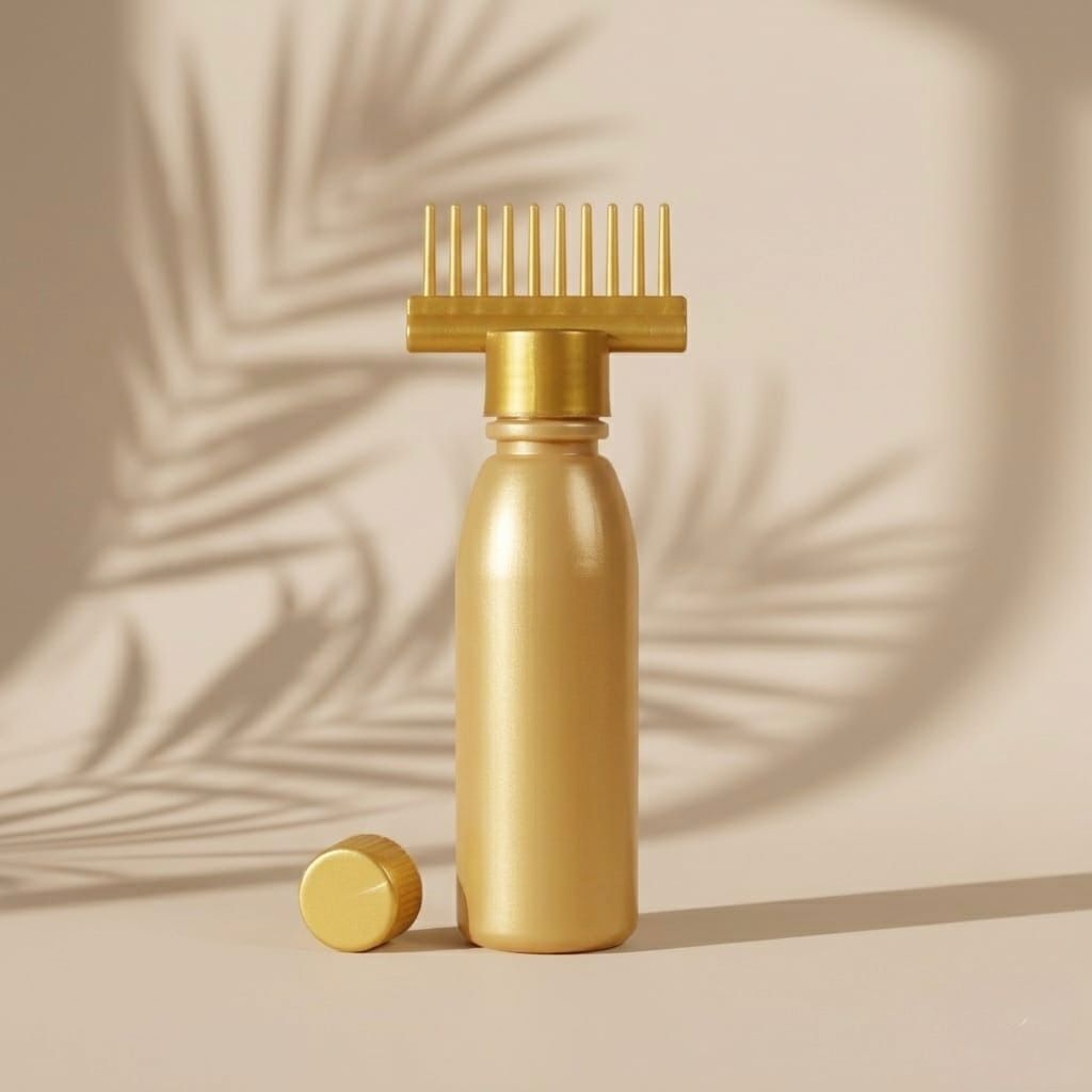 Hair Oil And Shampoo Root Applicator Comb Bottle