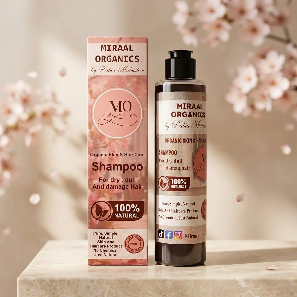 Miraal Organics Shampoo – Repair & Revive Hair Cleanser