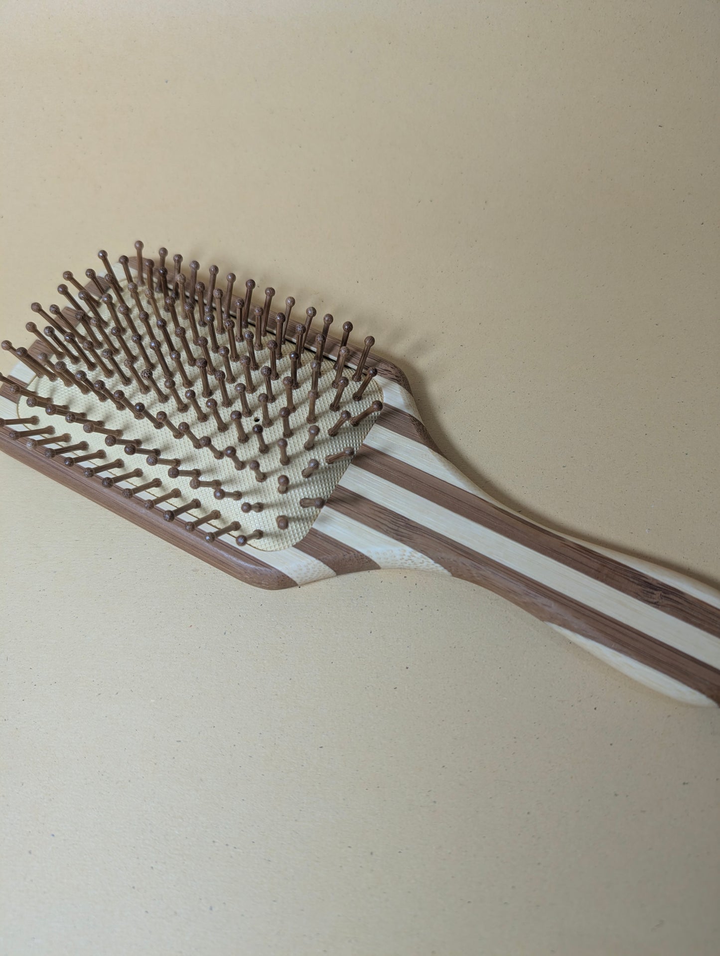 Premium wooden hair brush with fully wooden bristles