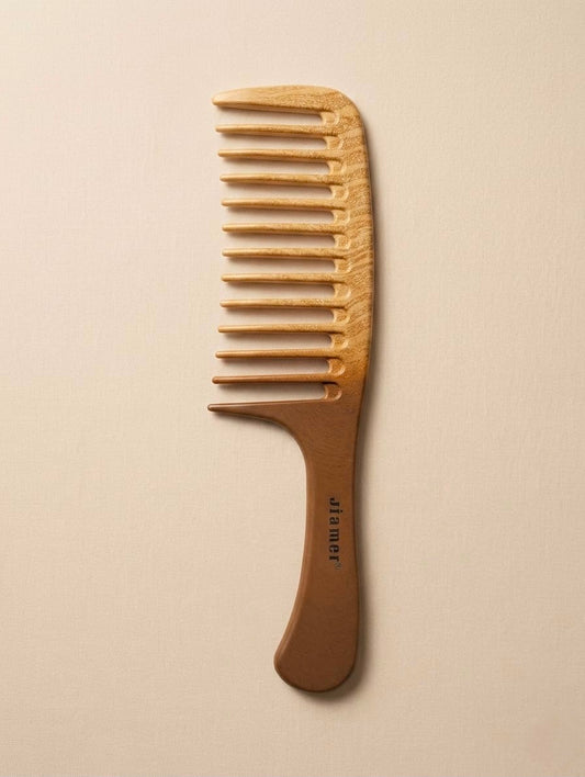 Italian Wooden Comb – Premium Wide Tooth Detangling Hair Comb